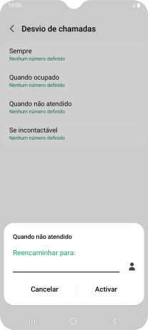 Introduza 123 e prima Activar.