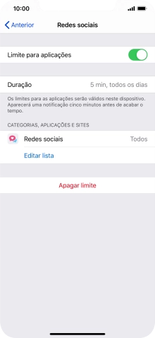 Prima Apagar limite.