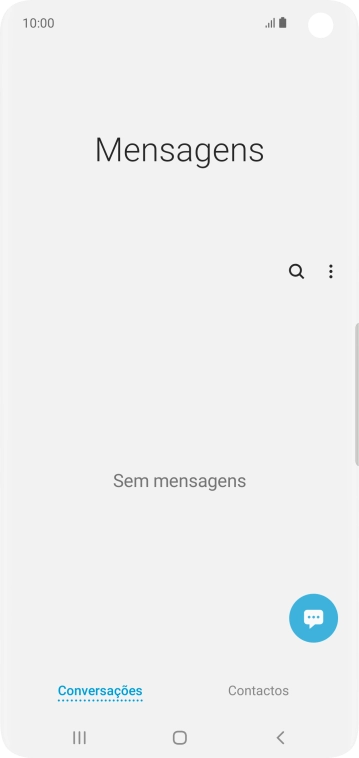Prima o ícone de menu.