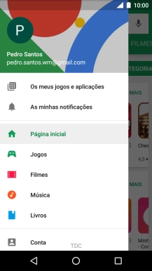Prima Os meus jogos e aplicações.