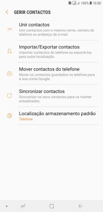 Prima Importar/Exportar contactos.