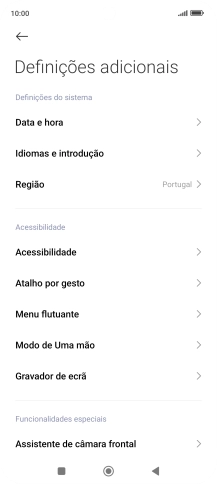 Prima Data e hora.