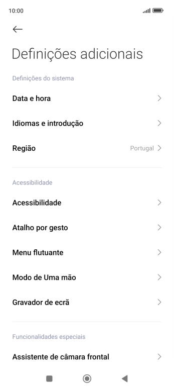 Prima Data e hora.