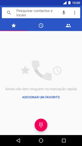 Prima o ícone de menu.