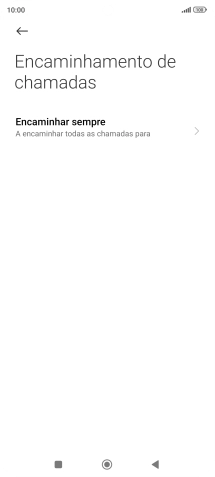 Prima o tipo de desvio pretendido.