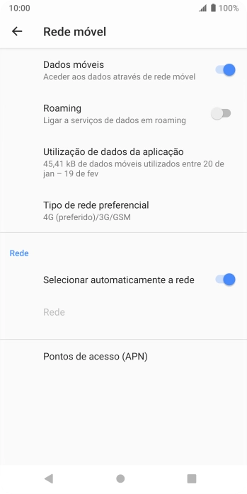 Prima Pontos de acesso (APN).