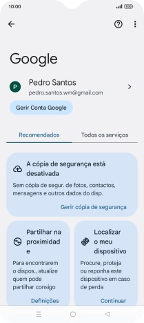 Prima Localizar o meu dispositivo.
