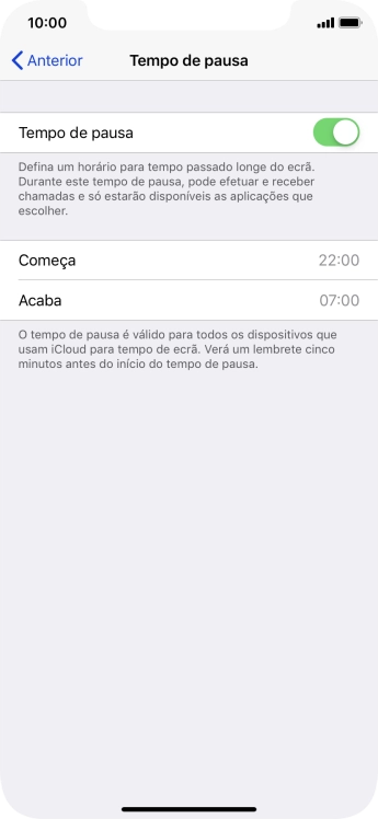 Prima a seta para a esquerda.