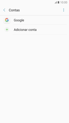 Prima Adicionar conta.