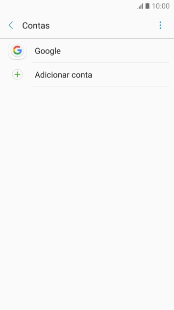 Prima Adicionar conta.