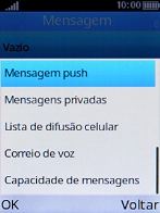 Escolha Correio de voz.