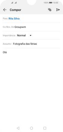 Prima o ícone de anexo.