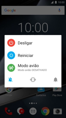 Prima o ícone de som para desativar o perfil silencioso.