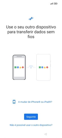 Siga as indicações no ecrã para transferir conteúdo de outro telefone.