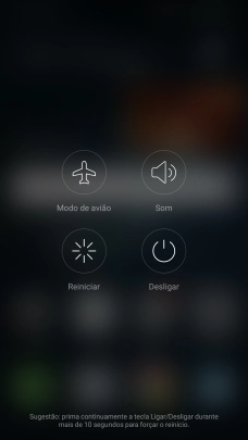 Prima o ícone de perfil para ativar ou desativar o perfil silencioso.