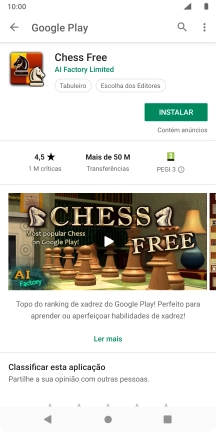 Prima INSTALAR e siga as indicações no ecrã para instalar a app.