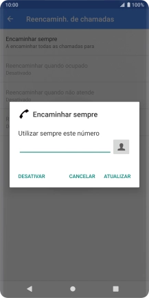 Prima DESATIVAR.