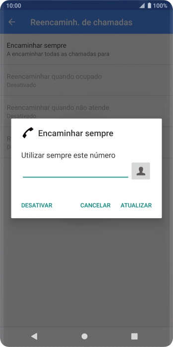 Prima DESATIVAR.