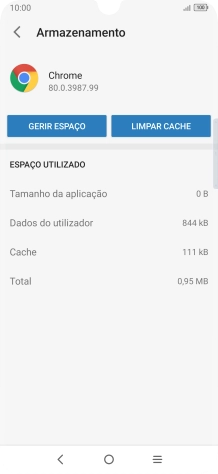 Prima LIMPAR CACHE.