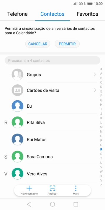Prima Novo contacto.