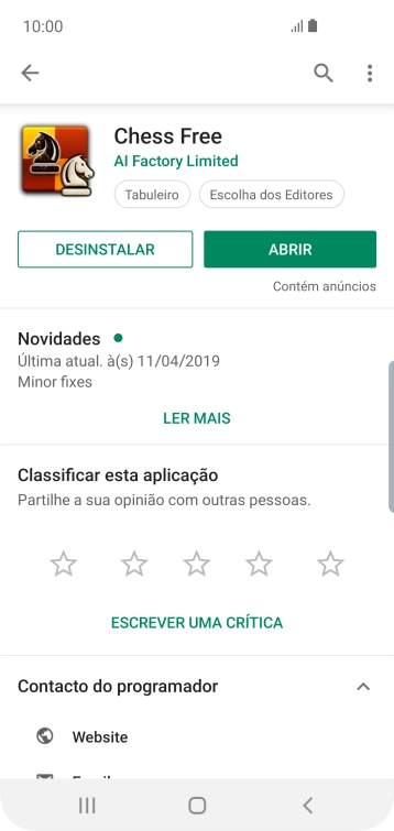 Prima DESINSTALAR.