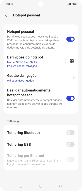 Prima a tecla de início para terminar e voltar ao ecrã inicial.