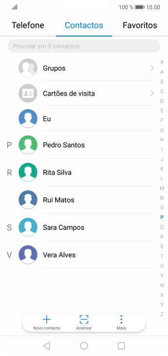 Prima Novo contacto.
