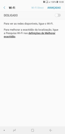 Prima o indicador para ativar a função.