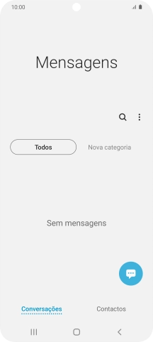 Prima o ícone de nova mensagem.