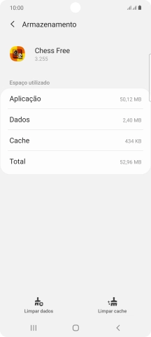 Prima Limpar cache.