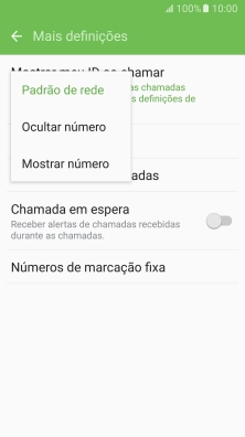 Prima Mostrar número para ativar a visualização do seu número.