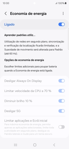Prima a tecla de início para terminar e voltar ao ecrã inicial.