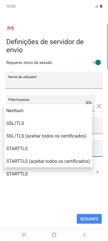 Prima STARTTLS.