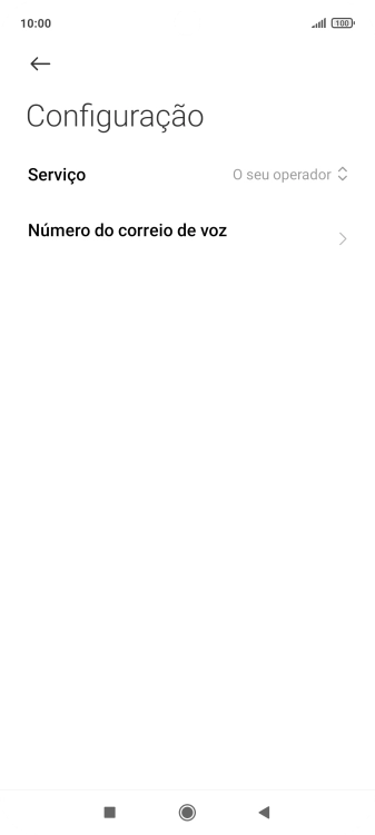 Prima Número do correio de voz.