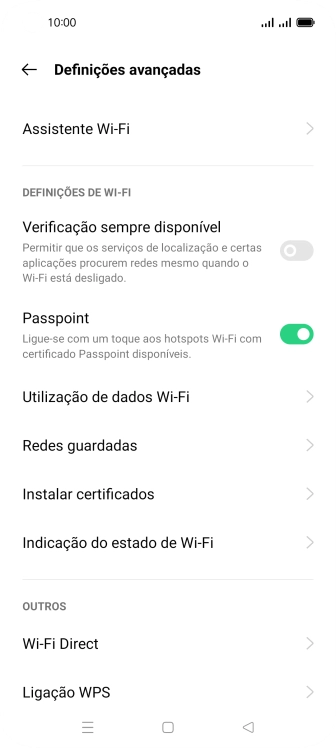 Prima Assistente Wi-Fi.