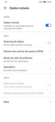 Prima Nomes dos pontos de acesso (APN).