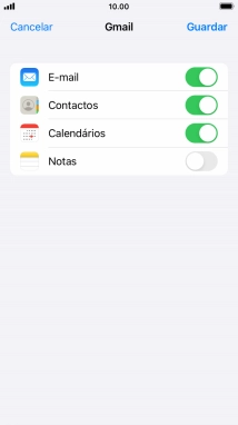 Se o ecrã mostrar esta imagem, a sua conta foi identificada e configurada automaticamente. Siga as indicações no ecrã para introduzir informações adicionais e concluir a configuração.