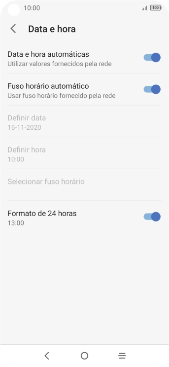Prima a tecla de início para terminar e voltar ao ecrã inicial.