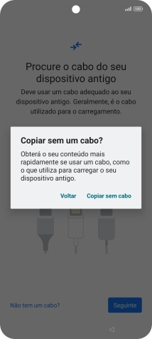 Prima Copiar sem um cabo.