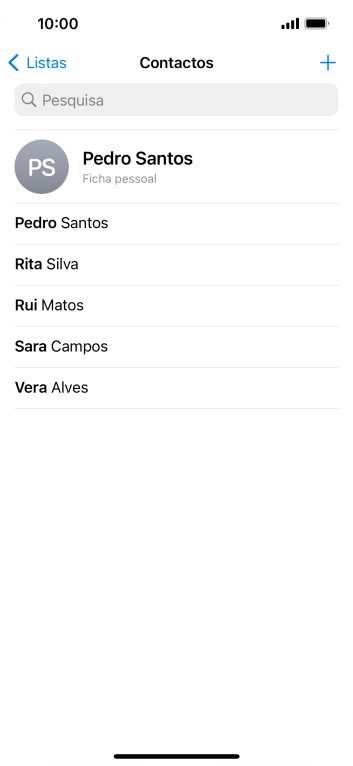 Prima Ficha pessoal.