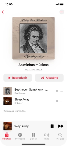 Prima o título da música.