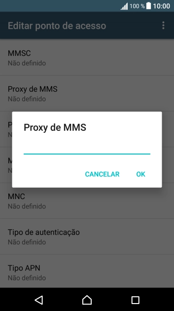 Introduza iproxy.vodafone.pt e prima OK.