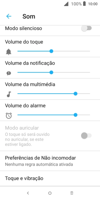 Prima Toque e vibração.
