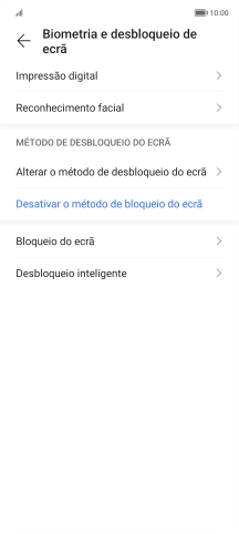 Prima Desativar o método de bloqueio do ecrã.