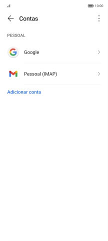 Prima o ícone de menu.