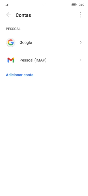 Prima o ícone de menu.