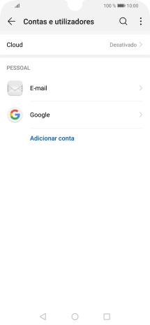 Prima o ícone de menu.