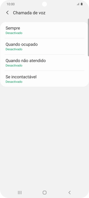 Prima a tecla de início para terminar e voltar ao ecrã inicial.