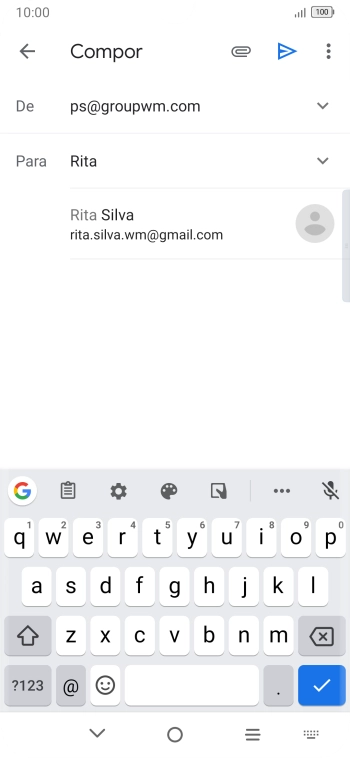 Prima o contacto pretendido.