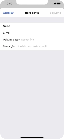 Prima Palavra-passe e introduza a password da sua conta de e-mail.